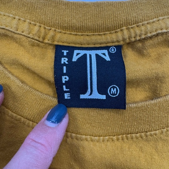 Triple T Brand Women’s Mustard Yellow Africa Print T-Shirt Med 100% Cotton 0093 - Picture 7 of 9